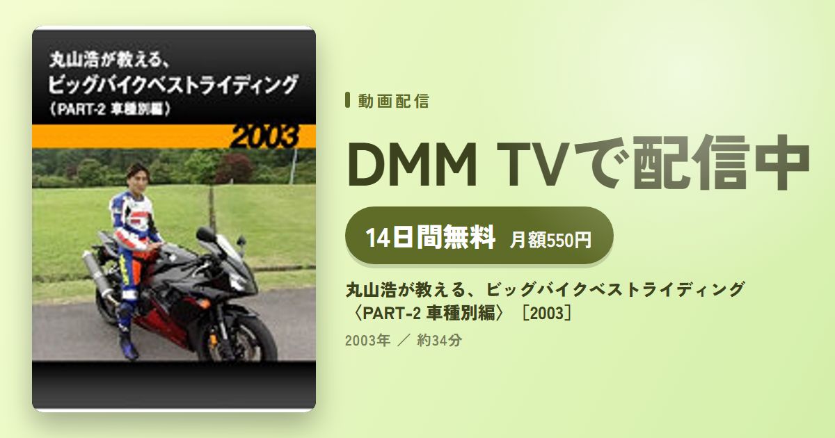 丸山浩が教える、ビッグバイクベストライディング〈PART-2 車種別編〉［2003］のアイキャッチ