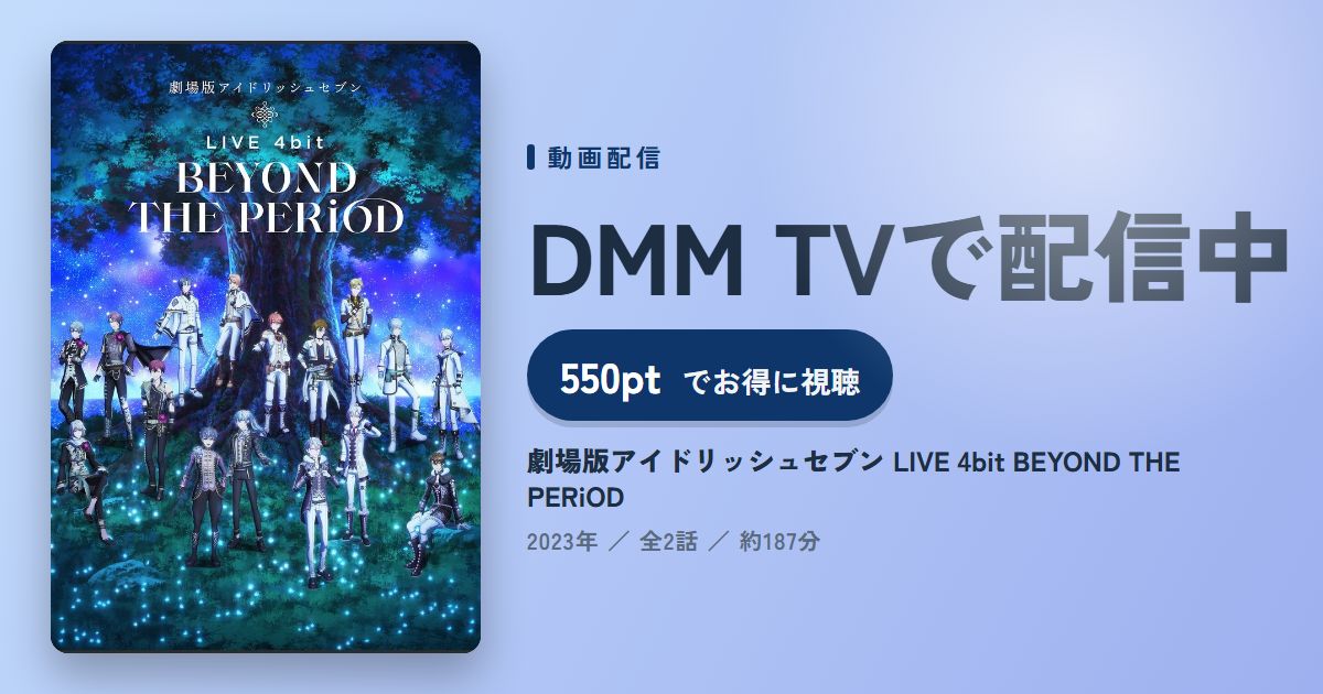 劇場版アイドリッシュセブン LIVE 4bit BEYOND THE PERiODのアイキャッチ