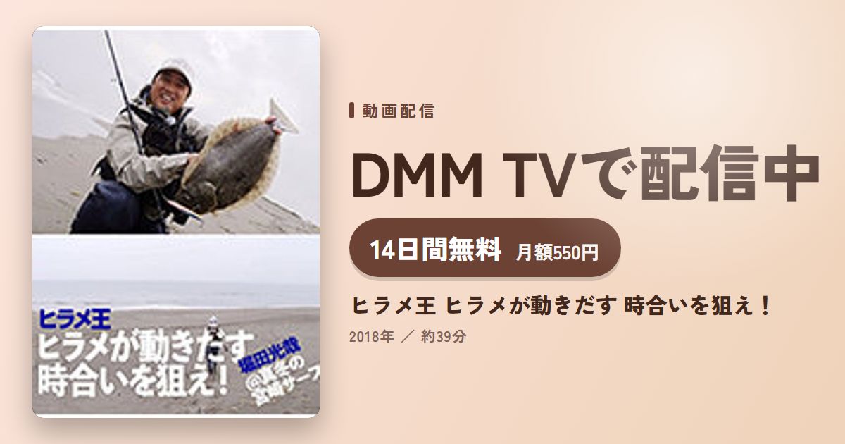 ヒラメ王 ヒラメが動きだす 時合いを狙え！のアイキャッチ