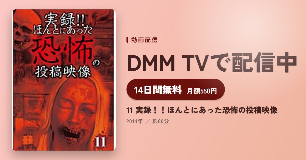 11 実録！！ほんとにあった恐怖の投稿映像のアイキャッチ