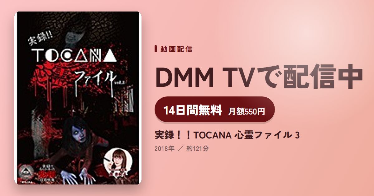 実録！！TOCANA 心霊ファイル 3のアイキャッチ
