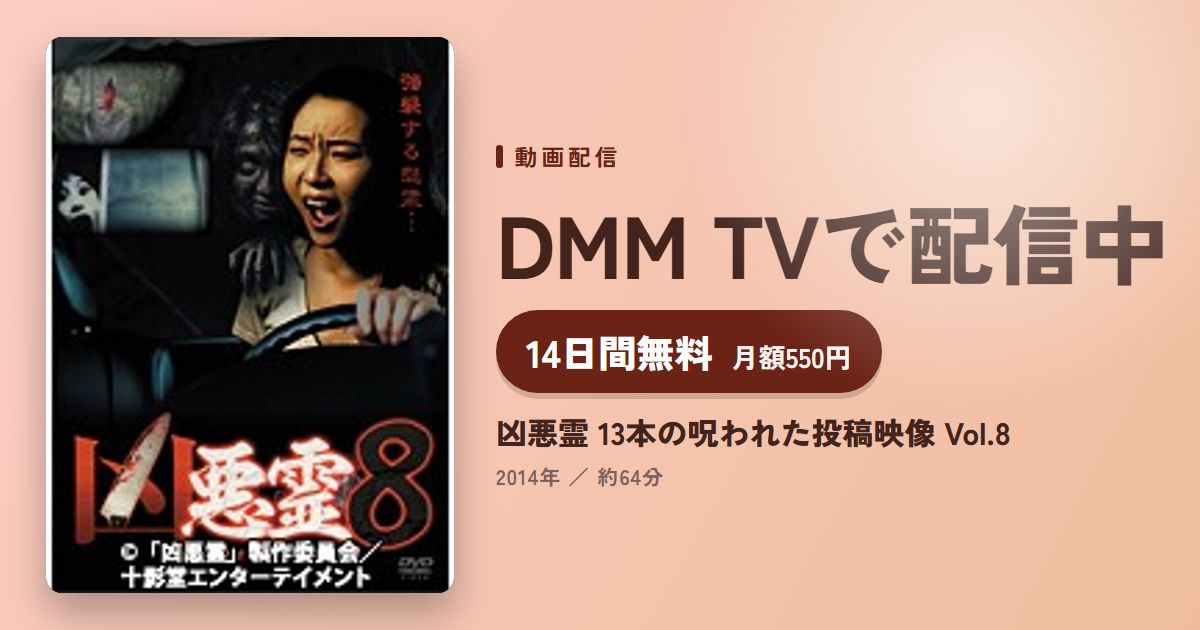 凶悪霊 13本の呪われた投稿映像 Vol.8のアイキャッチ