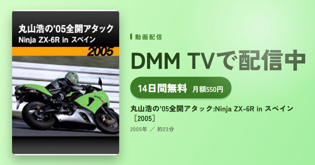 丸山浩の’05全開アタック:Ninja ZX-6R in スペイン［2005］のアイキャッチ