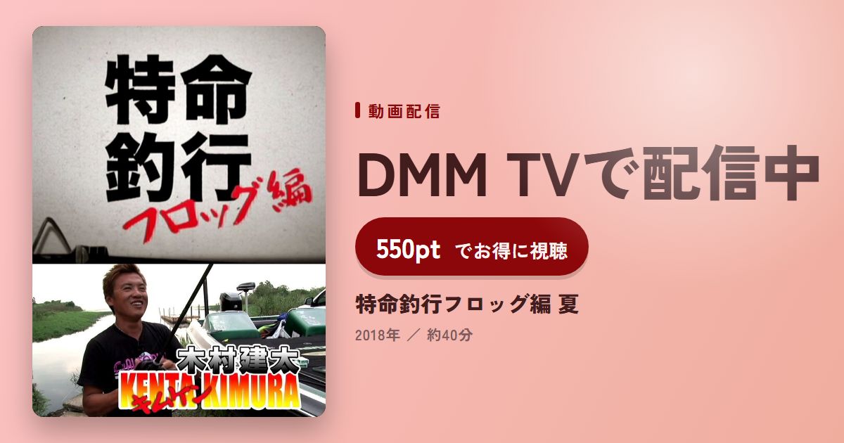 特命釣行フロッグ編 夏のアイキャッチ
