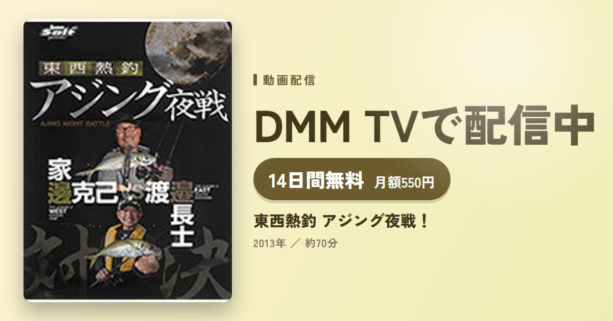 東西熱釣 アジング夜戦！のアイキャッチ