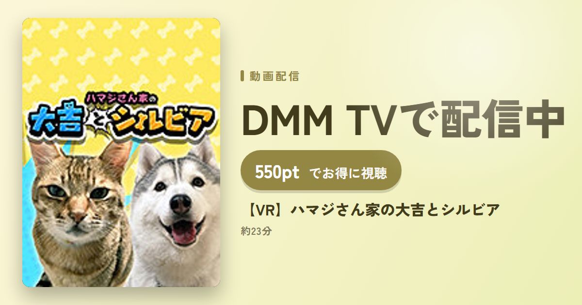 【VR】ハマジさん家の大吉とシルビアのアイキャッチ