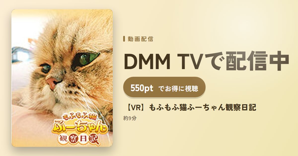 【VR】もふもふ猫ふーちゃん観察日記のアイキャッチ