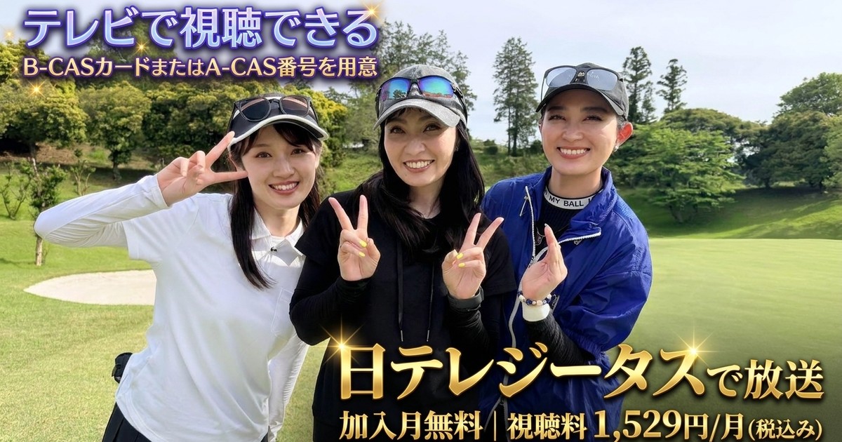 MAX MINAが僭越ながら…プロゴルファー目指します（仮）2テレビ放送・見逃し配信視聴方法