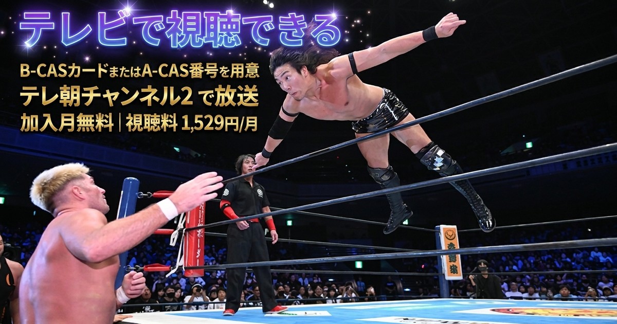 ワールドプロレスリングLIVE2026 KING OF PRO-WRESTLING 2026テレビ放送視聴方法