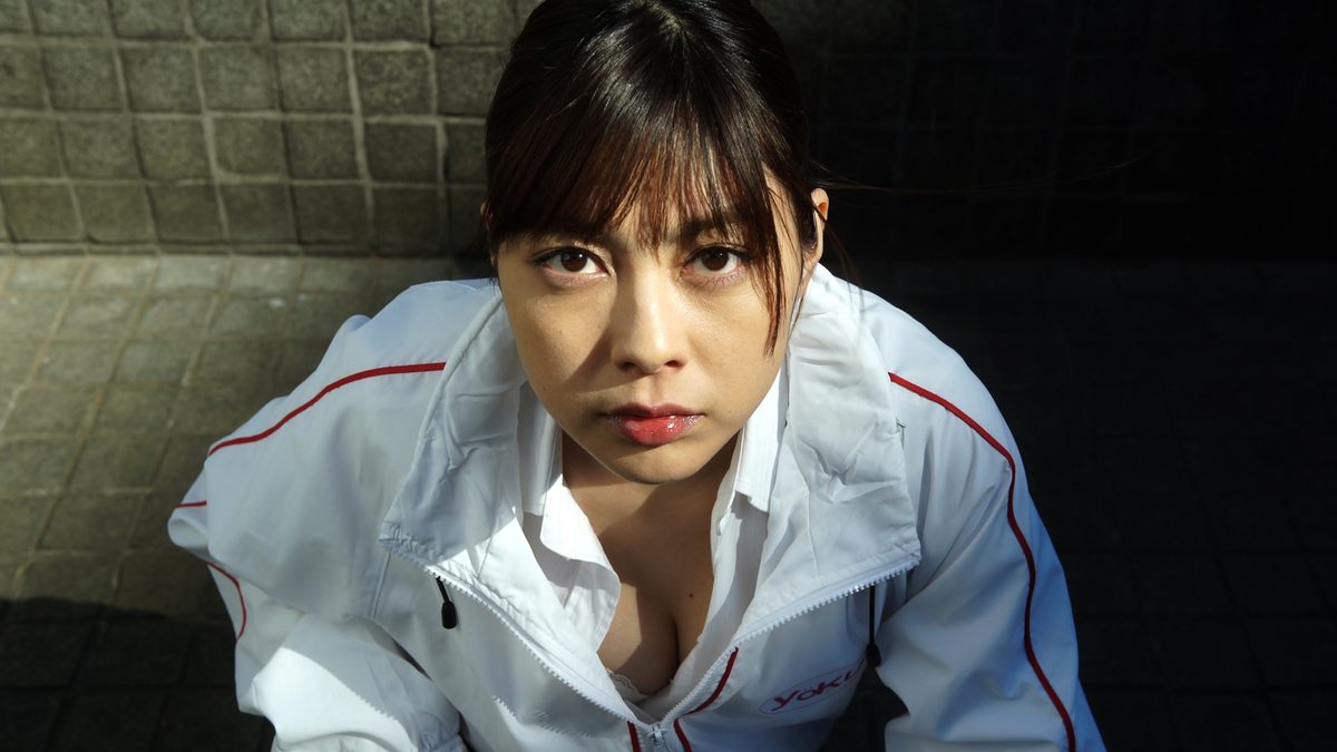 乳酸菌飲料販売員の女