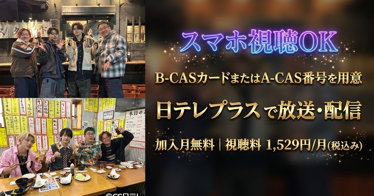 #とりま、ノンアルで テレビ放送・配信視聴方法